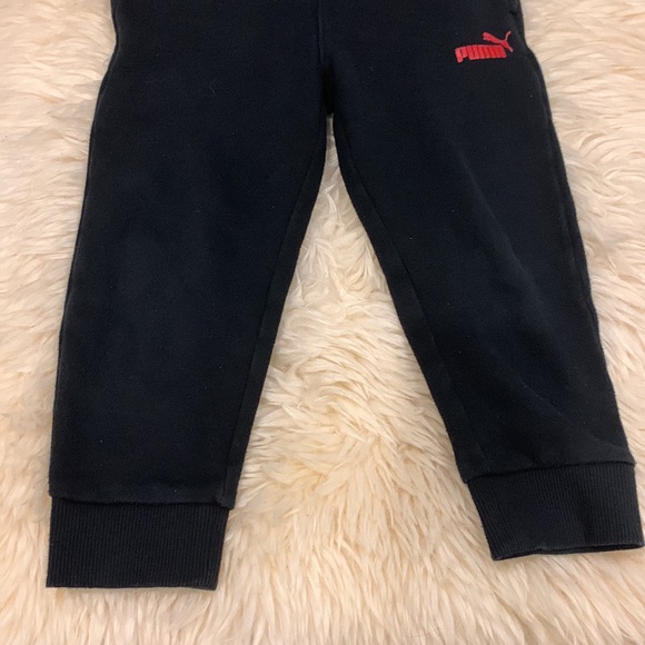 Puma Black Sweatpants with Side Pockets Size 4T - Picture 3 of 5
